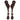 Weaver Burgundy Latigo Leather Spur Straps - Ladies'