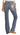 WOMENS ROCK & ROLL MID RISE EXTRA STRETCH AQUA AZTEC BOOTCUT JEANS