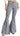 WOMENS ROCK & ROLL- BUTTON BELLS HIGH RISE EXTRA STRETCH AZTEC FLARE JEANS