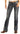 WOMENS ROCK & ROLL MID RISE STRETCH BOOTCUT RIDING JEANS