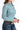 Cinch Womens Tencel Button Down Teal & White Stripe