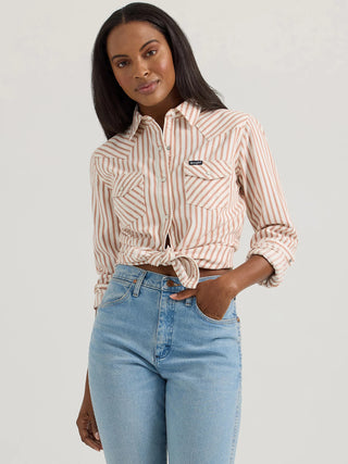 Wrangler Women's Retro Wrangler Horse Western Snap Shirt