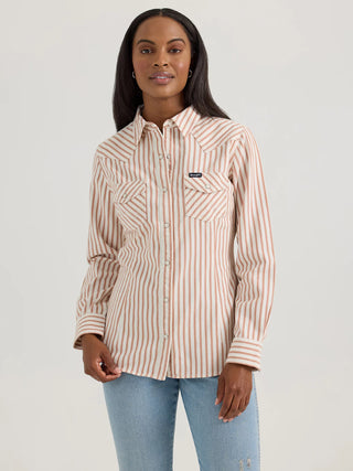 Wrangler Women's Retro Wrangler Horse Western Snap Shirt