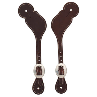 Weaver Burgundy Leather Spur Straps - Regular