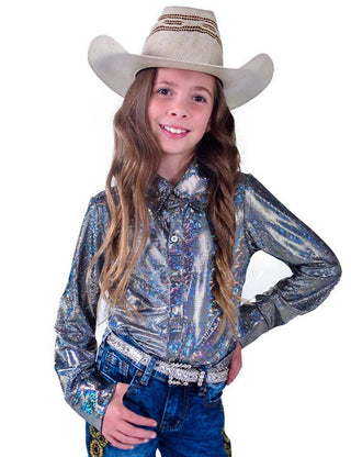 Cowgirl Tuff Girls Lightweight Button Up Pullover