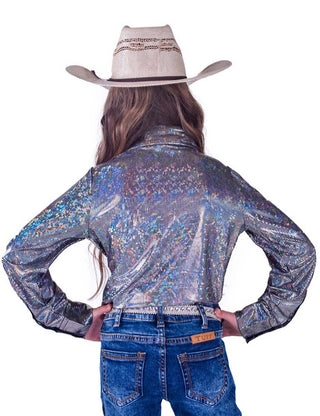 Cowgirl Tuff Girls Lightweight Button Up Pullover