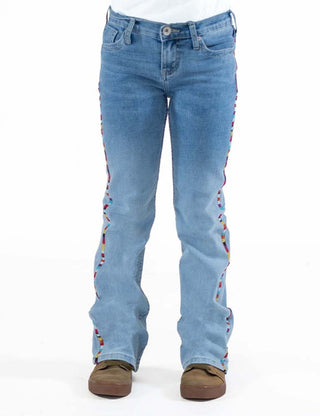 Cowgirl Tuff Girls Rainbow Jeans