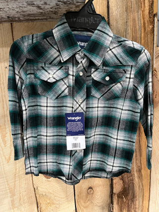 Boys Wrangler Western Flannel