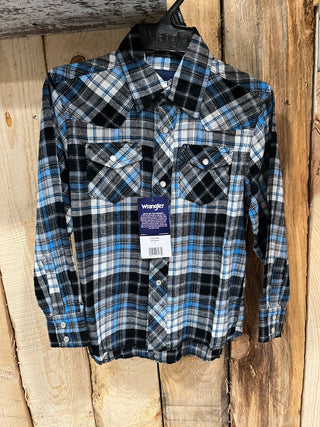 Boys Wrangler Western Flannel