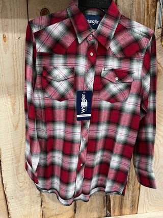 Boys Wrangler Western Flannel