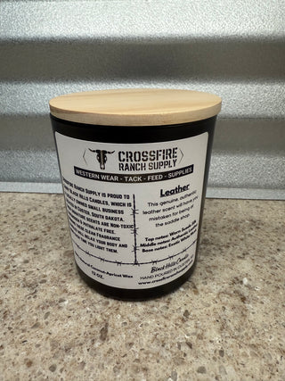 Crossfire Clean Burning Candle - Leather