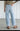 Denim Barrel Jean Light w/ Raw Hem