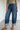 Raw Hem Loose Ankle Barrel Jeans - Dark Denim