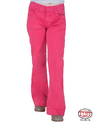 Cowgirl Tuff Girls Pink Tuff Trouser Jean