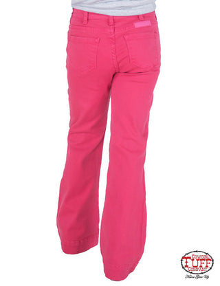 Cowgirl Tuff Girls Pink Tuff Trouser Jean