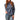 Kimes Ranch Women's Frankie Dark Wash Denim Stripe Print Long Sleeve Pearl Snap Western Shirt